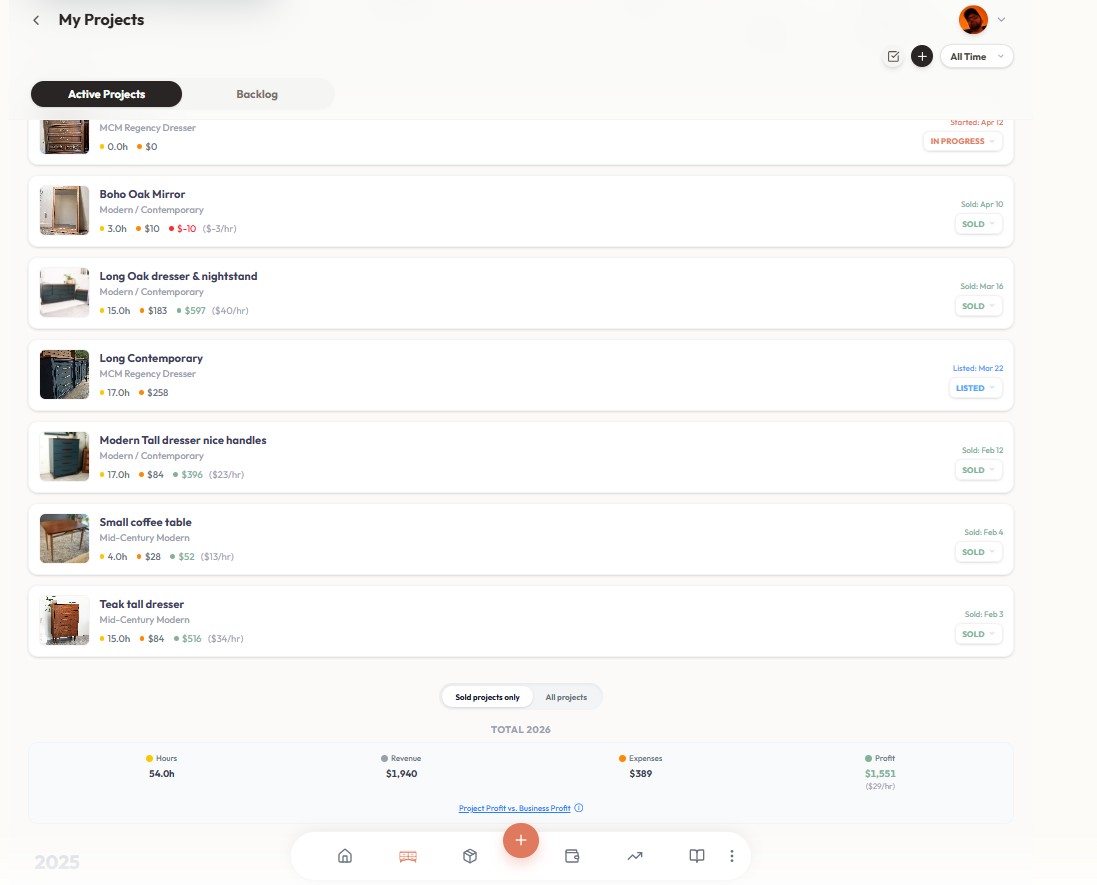 My Projects on Desktop